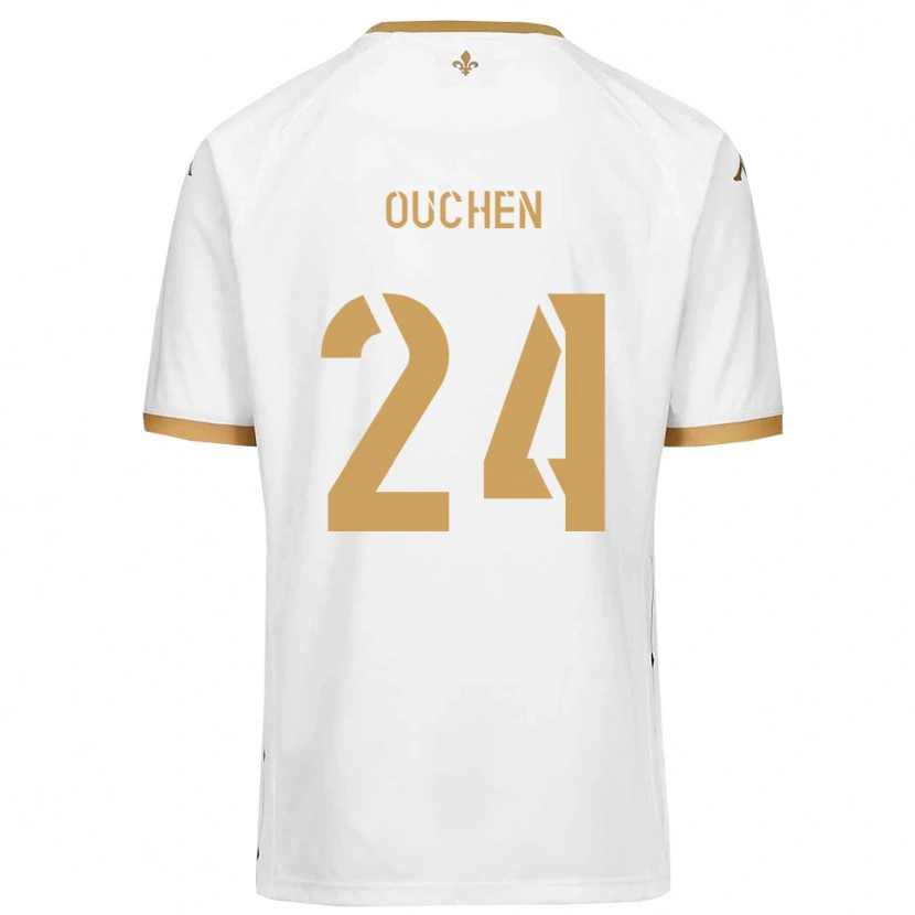 Danxen Pánské Ali Ouchen #24 Bílá Zlatá Daleko Hráčské Dresy 2025/26 Dres