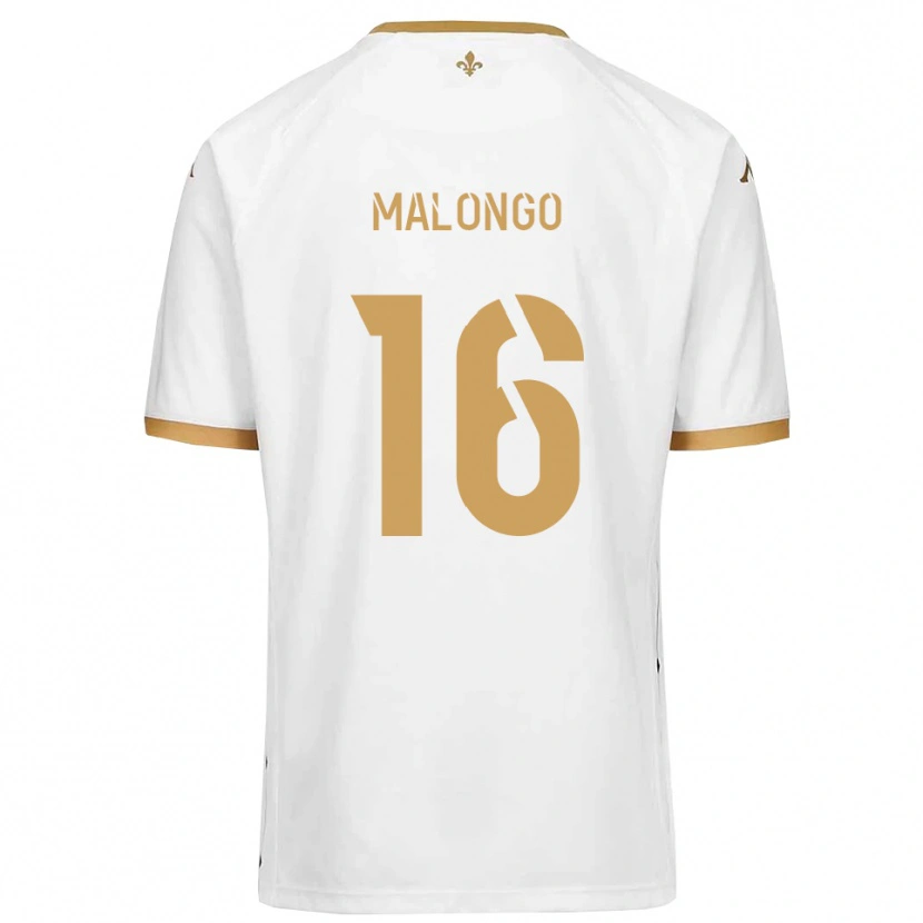 Danxen Pánské Denzel Malongo #16 Bílá Zlatá Daleko Hráčské Dresy 2025/26 Dres
