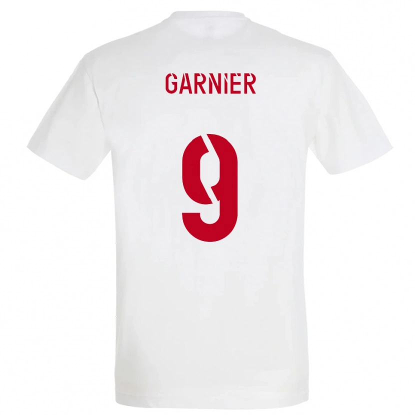 Danxen Pánské Thomas Garnier #9 Bílá Červená Žlutá Daleko Hráčské Dresy 2025/26 Dres