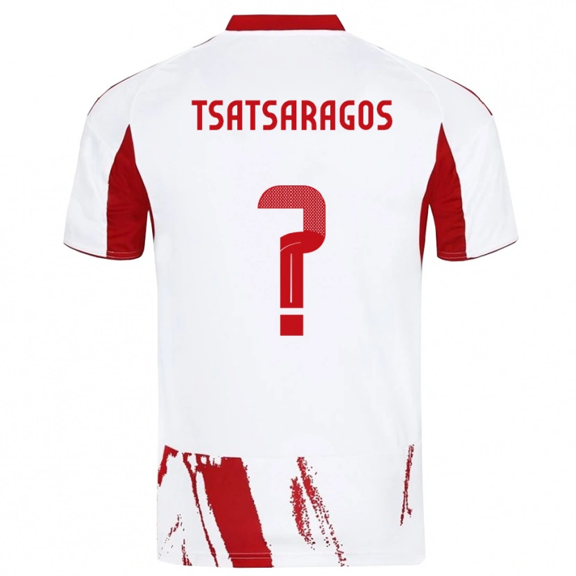 Danxen Pánské Giannis Tsatsaragos #0 Bíločervená Daleko Hráčské Dresy 2025/26 Dres