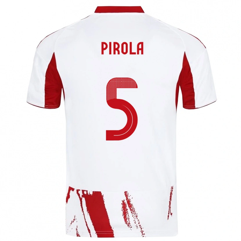 Danxen Pánské Lorenzo Pirola #5 Bíločervená Daleko Hráčské Dresy 2025/26 Dres