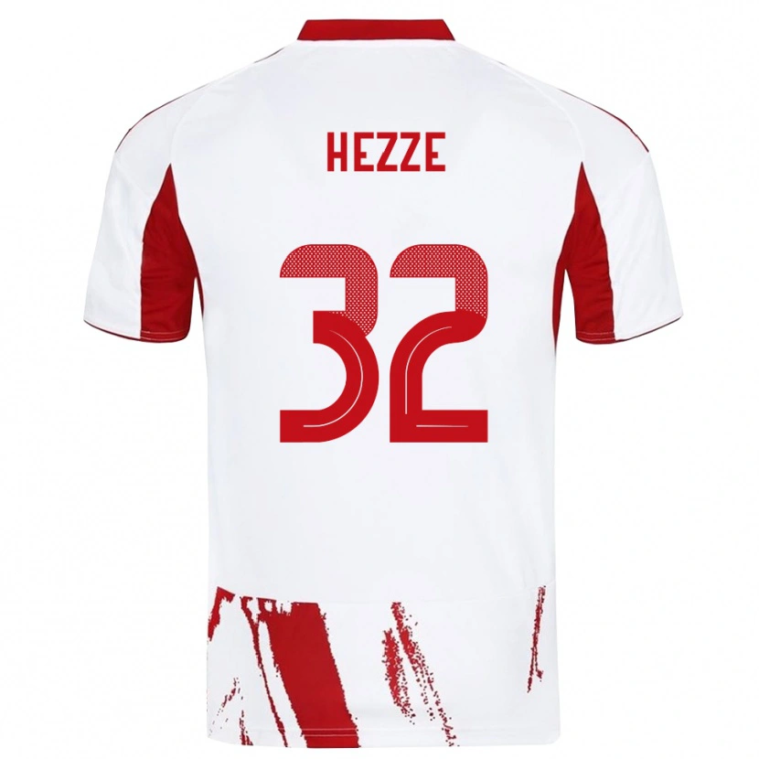 Danxen Pánské Santiago Hezze #32 Bíločervená Daleko Hráčské Dresy 2025/26 Dres