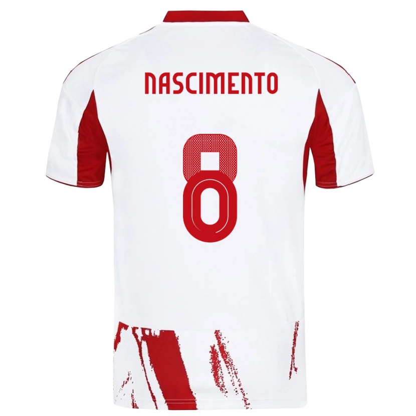Danxen Pánské Diogo Nascimento #8 Bíločervená Daleko Hráčské Dresy 2025/26 Dres