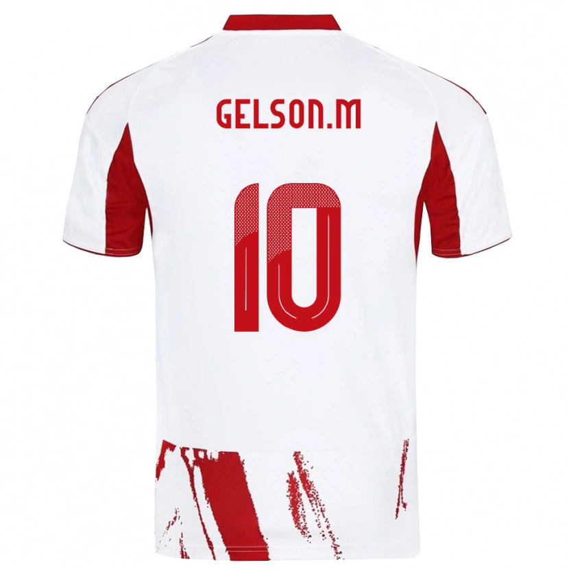 Danxen Pánské Gelson Martins #10 Bíločervená Daleko Hráčské Dresy 2025/26 Dres