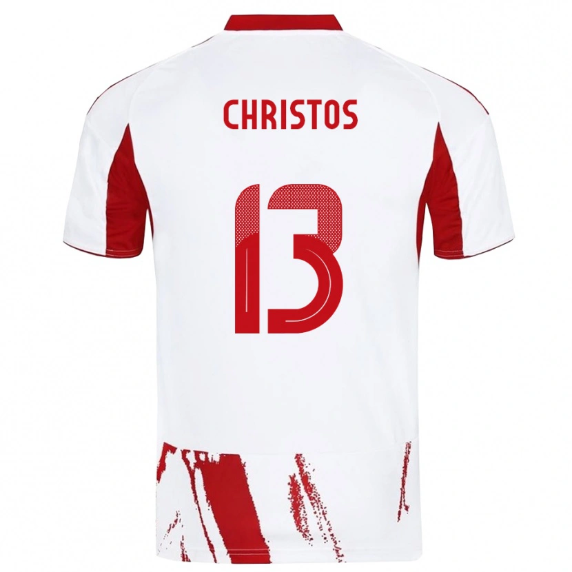Danxen Pánské Christos Michailidis #13 Bíločervená Daleko Hráčské Dresy 2025/26 Dres