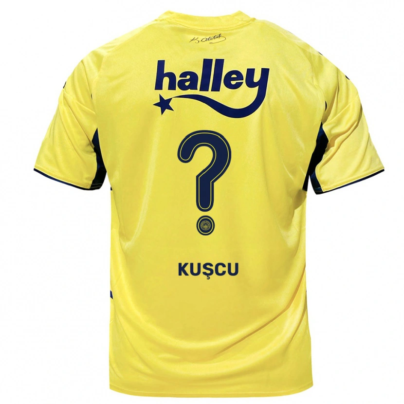 Danxen Pánské Onur Kuşcu #0 Žlutá Tmavě Modrá Daleko Hráčské Dresy 2025/26 Dres