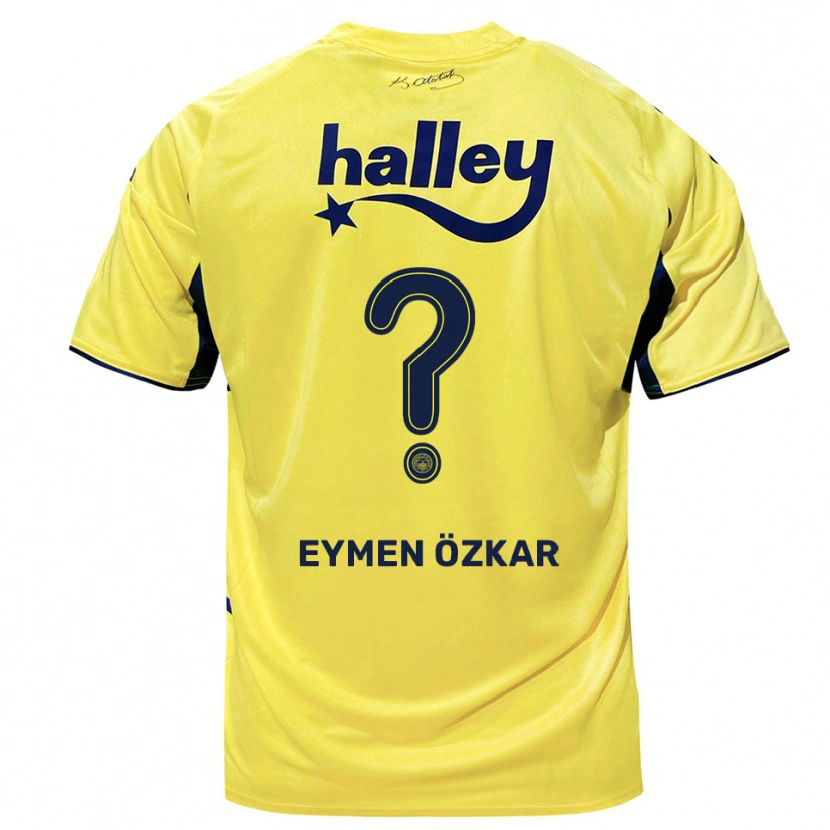 Danxen Pánské Ali Eymen Özkar #0 Žlutá Tmavě Modrá Daleko Hráčské Dresy 2025/26 Dres