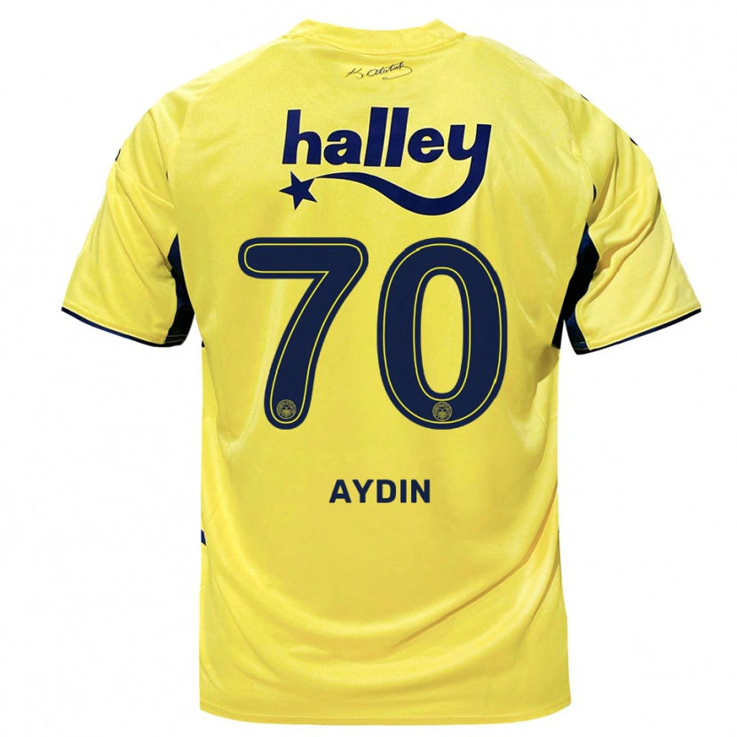 Danxen Pánské Oğuz Aydın #70 Žlutá Tmavě Modrá Daleko Hráčské Dresy 2025/26 Dres