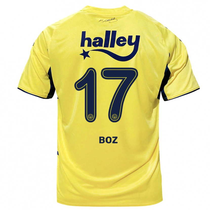Danxen Pánské Yasir Boz #17 Žlutá Tmavě Modrá Daleko Hráčské Dresy 2025/26 Dres