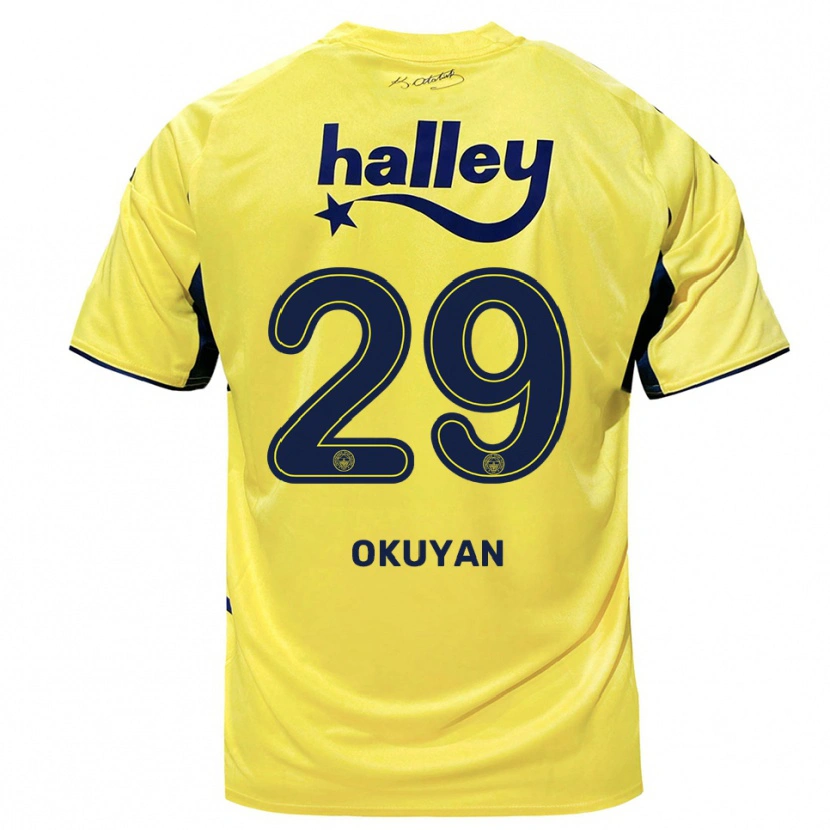 Danxen Pánské Mevlüde Okuyan #29 Žlutá Tmavě Modrá Daleko Hráčské Dresy 2025/26 Dres