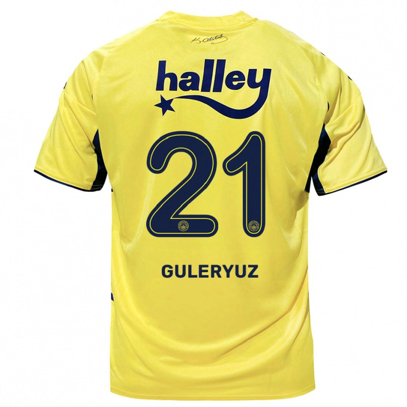 Danxen Pánské Göknur Güleryüz #21 Žlutá Tmavě Modrá Daleko Hráčské Dresy 2025/26 Dres