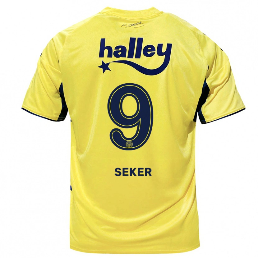 Danxen Pánské Busem Şeker #9 Žlutá Tmavě Modrá Daleko Hráčské Dresy 2025/26 Dres
