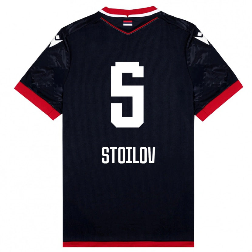 Danxen Pánské Riste Stoilov #5 Černočervená Daleko Hráčské Dresy 2025/26 Dres