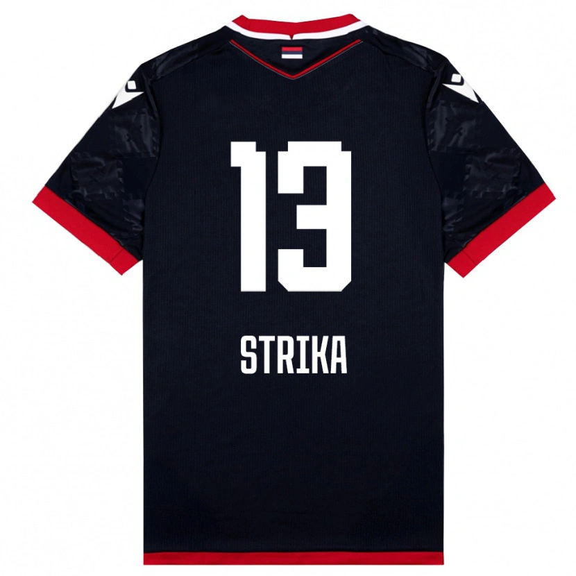 Danxen Pánské Matej Strika #13 Černočervená Daleko Hráčské Dresy 2025/26 Dres