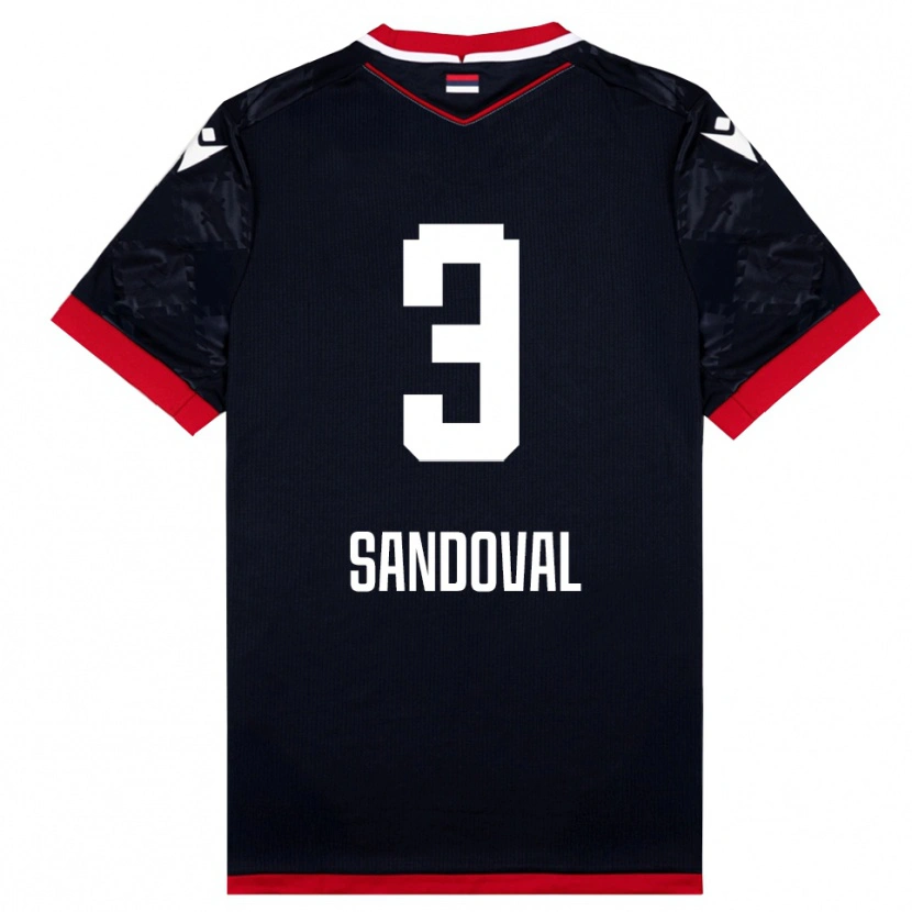 Danxen Pánské Keimer Sandoval #3 Černočervená Daleko Hráčské Dresy 2025/26 Dres