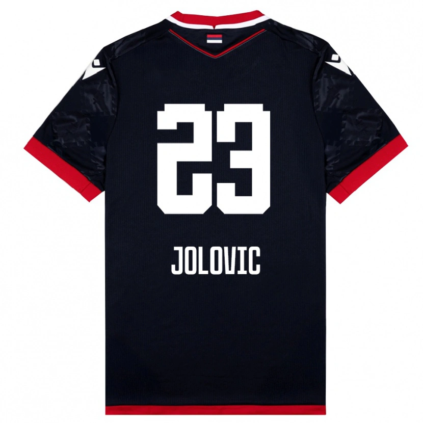 Danxen Pánské Bogdan Jolovic #23 Černočervená Daleko Hráčské Dresy 2025/26 Dres