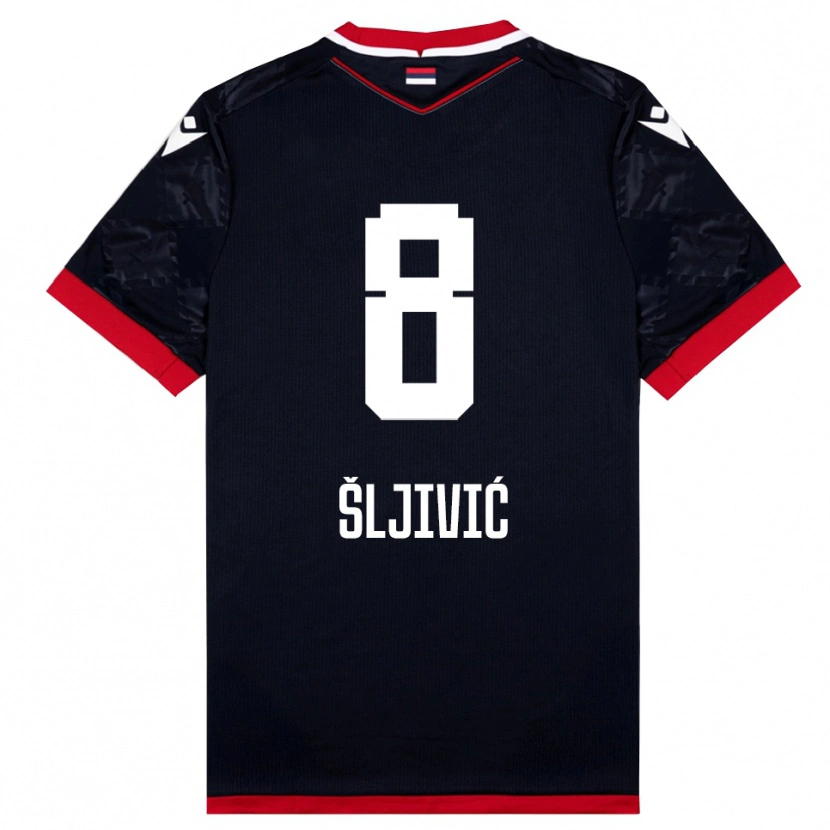 Danxen Pánské Jovan Sljivic #8 Černočervená Daleko Hráčské Dresy 2025/26 Dres