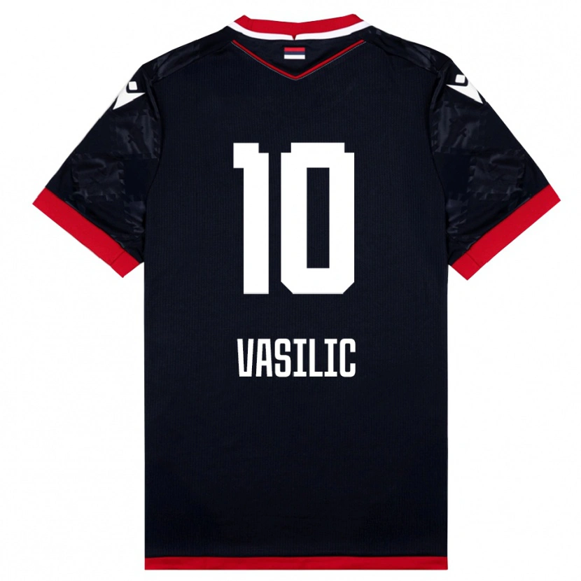 Danxen Pánské Aleksa Vasilic #10 Černočervená Daleko Hráčské Dresy 2025/26 Dres