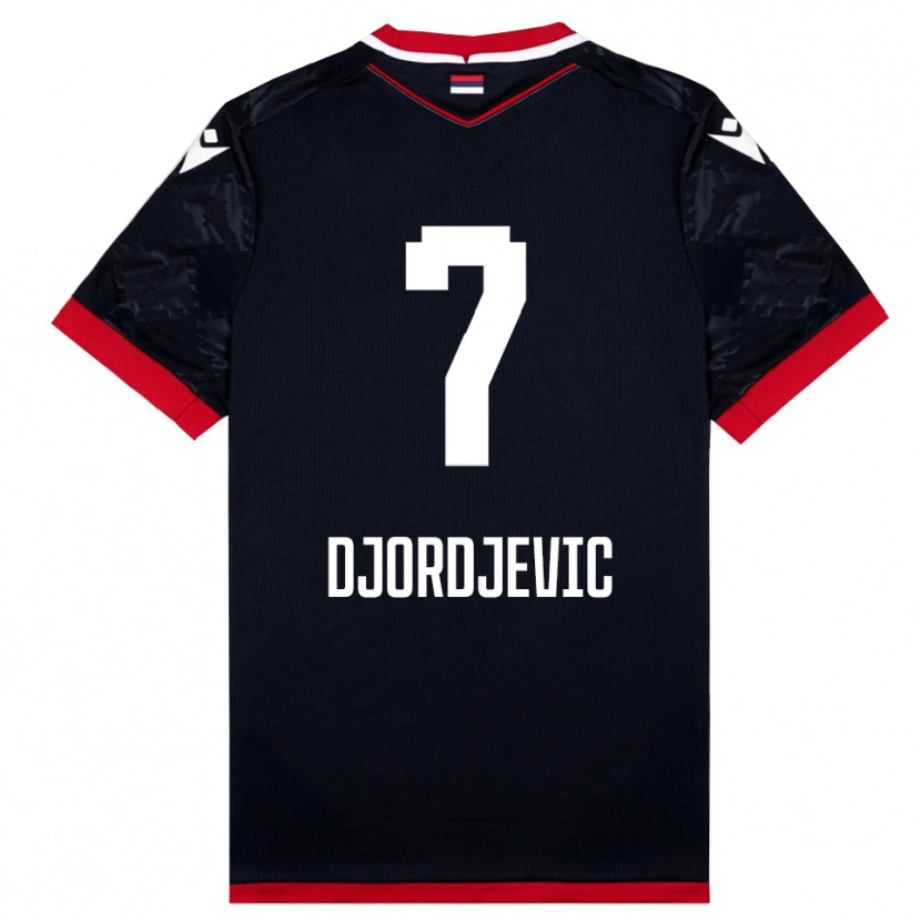Danxen Pánské Uros Djordjevic #7 Černočervená Daleko Hráčské Dresy 2025/26 Dres