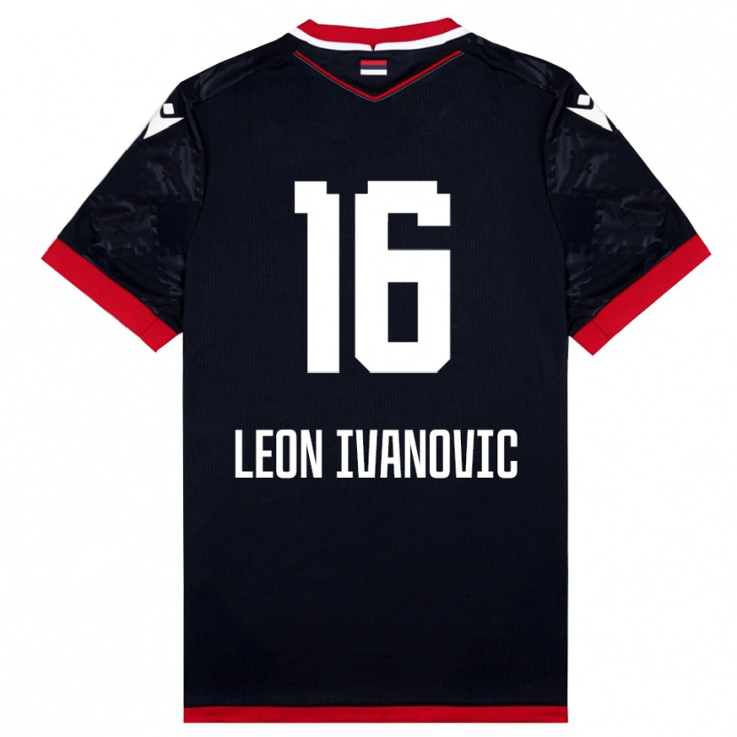 Danxen Pánské Leon Ivanovic #16 Černočervená Daleko Hráčské Dresy 2025/26 Dres