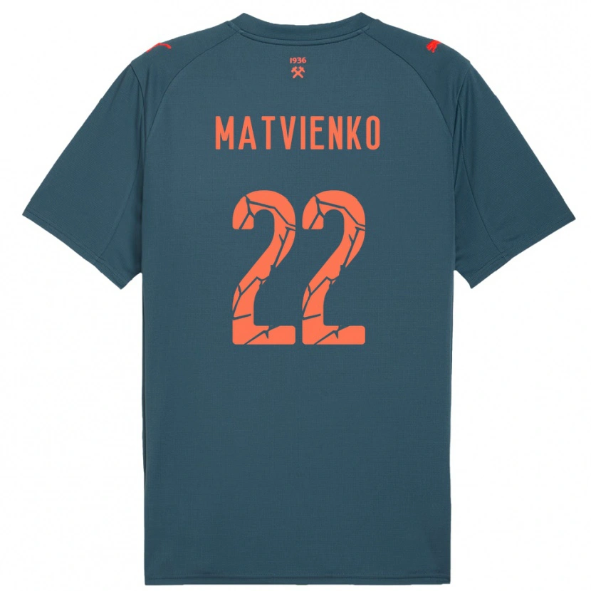 Danxen Pánské Mykola Matvienko #22 Tmavě Modrá Červená Daleko Hráčské Dresy 2025/26 Dres