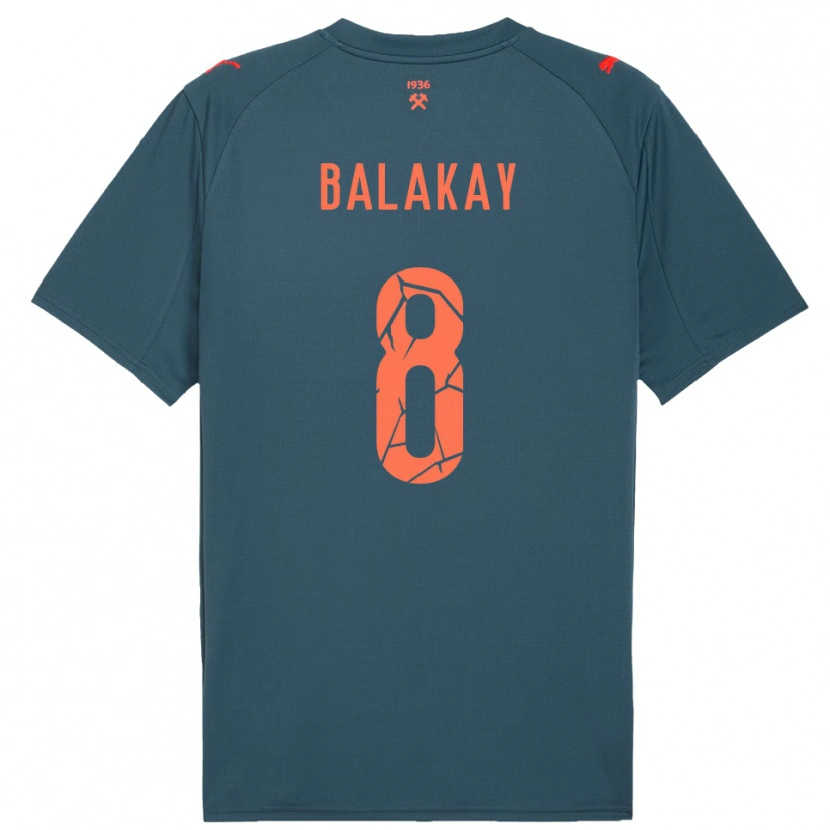 Danxen Pánské Oleksandr Balakay #8 Tmavě Modrá Červená Daleko Hráčské Dresy 2025/26 Dres