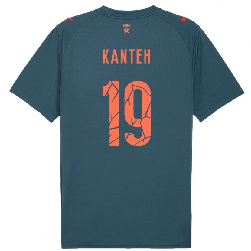 Danxen Pánské Muhamadou Kanteh #19 Tmavě Modrá Červená Daleko Hráčské Dresy 2025/26 Dres