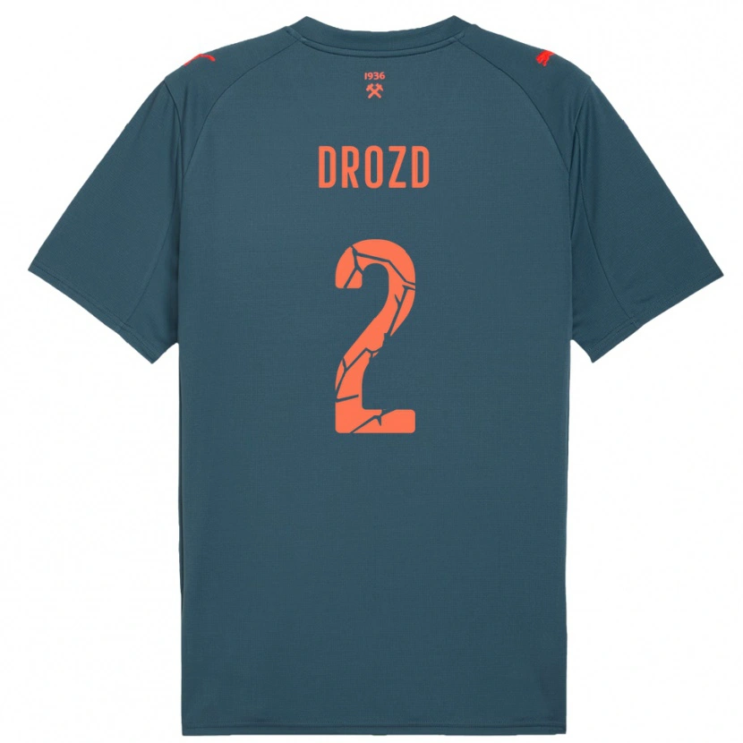 Danxen Pánské Anton Drozd #2 Tmavě Modrá Červená Daleko Hráčské Dresy 2025/26 Dres