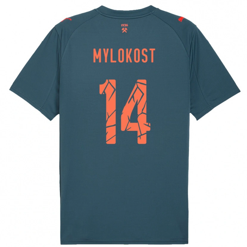 Danxen Pánské Yaroslav Mylokost #14 Tmavě Modrá Červená Daleko Hráčské Dresy 2025/26 Dres