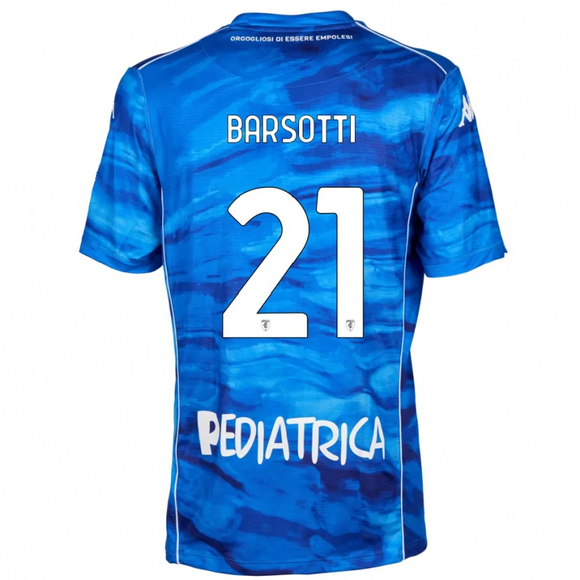 Danxen Dámské Leonardo Barsotti #21 Modrobílá Domů Hráčské Dresy 2025/26 Dres