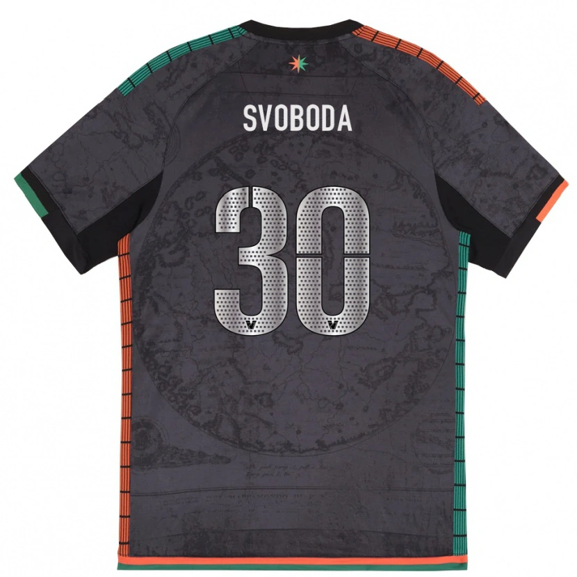 Danxen Dámské Michael Svoboda #30 Tmavě Šedá Domů Hráčské Dresy 2025/26 Dres