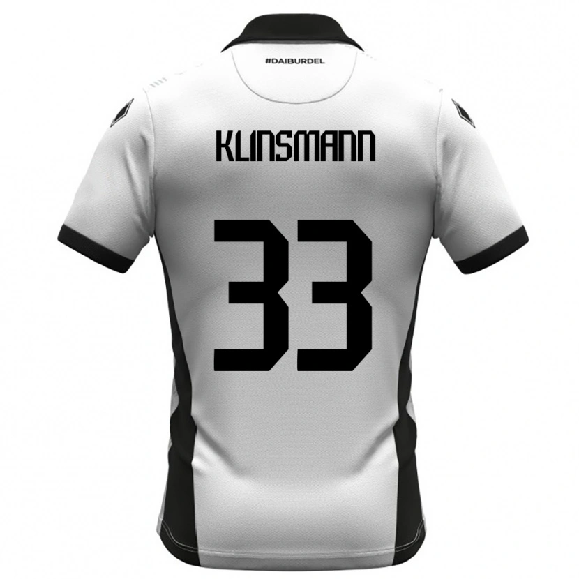 Danxen Dámské Jonathan Klinsmann #33 Bíločerno-Oranžová Domů Hráčské Dresy 2025/26 Dres