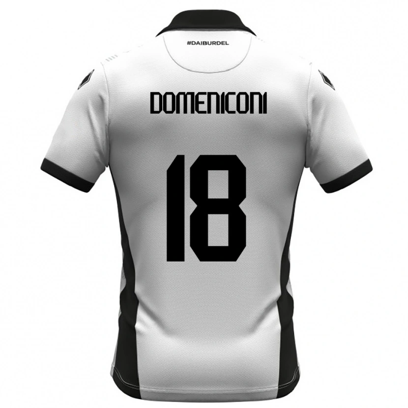Danxen Dámské Riccardo Domeniconi #18 Bíločerno-Oranžová Domů Hráčské Dresy 2025/26 Dres