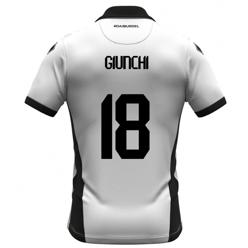Danxen Dámské Andrea Giunchi #18 Bíločerno-Oranžová Domů Hráčské Dresy 2025/26 Dres