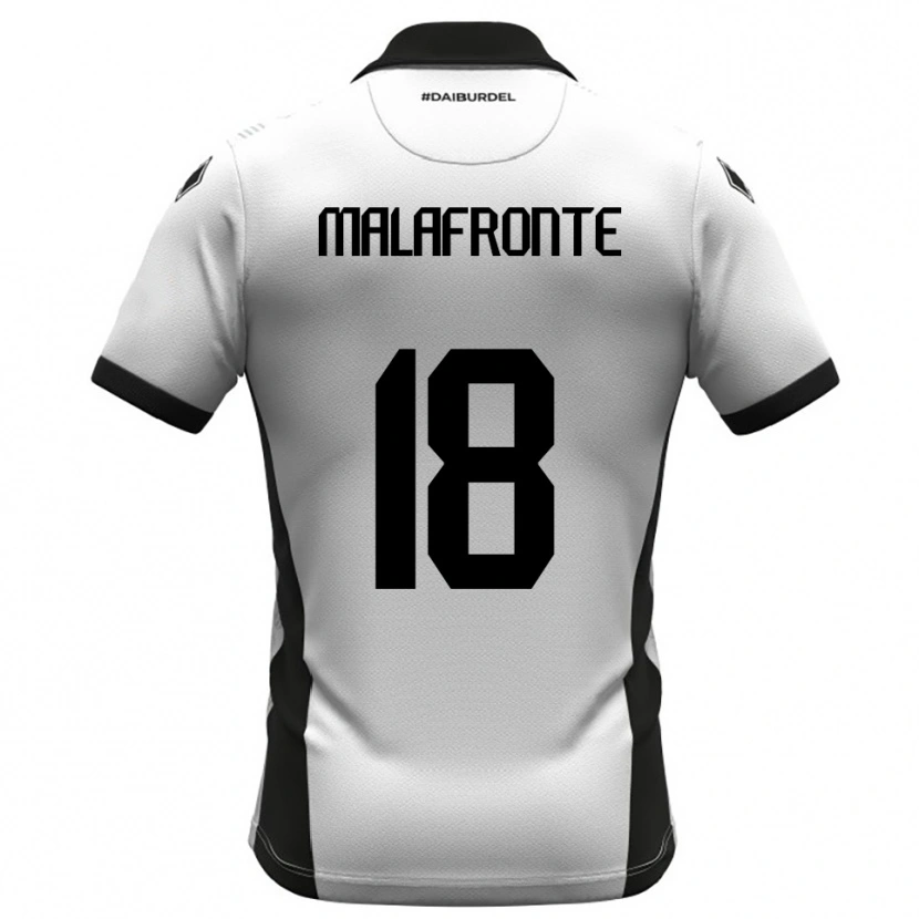 Danxen Dámské Giovanni Malafronte #18 Bíločerno-Oranžová Domů Hráčské Dresy 2025/26 Dres