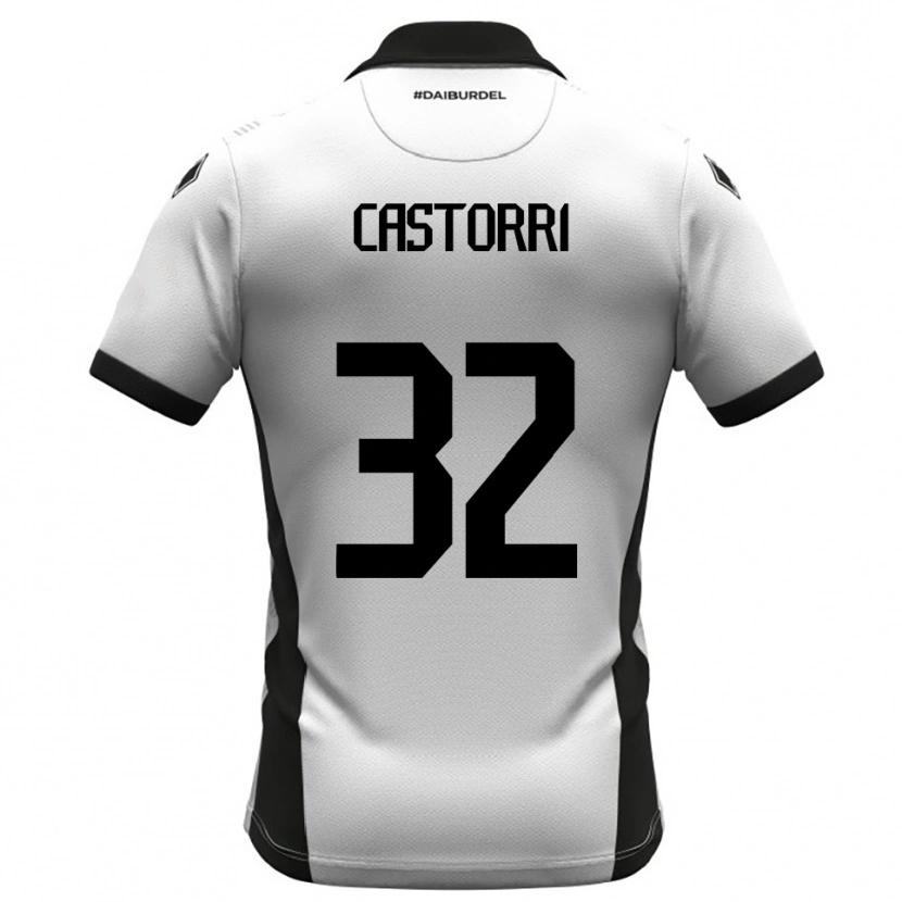 Danxen Dámské Gianmarco Castorri #32 Bíločerno-Oranžová Domů Hráčské Dresy 2025/26 Dres