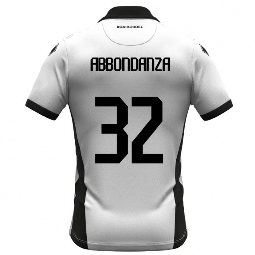Danxen Dámské Simone Abbondanza #32 Bíločerno-Oranžová Domů Hráčské Dresy 2025/26 Dres