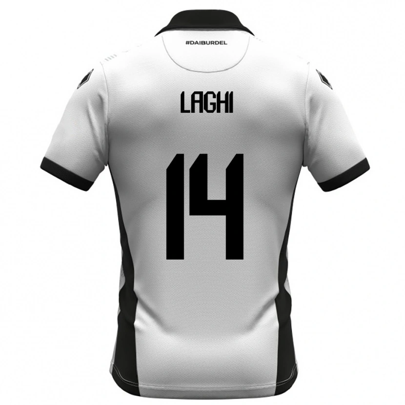Danxen Dámské Riccardo Laghi #14 Bíločerno-Oranžová Domů Hráčské Dresy 2025/26 Dres