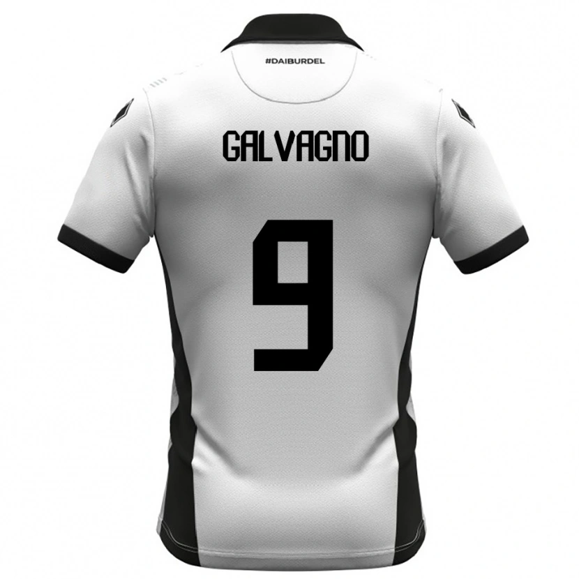 Danxen Dámské Filippo Galvagno #9 Bíločerno-Oranžová Domů Hráčské Dresy 2025/26 Dres