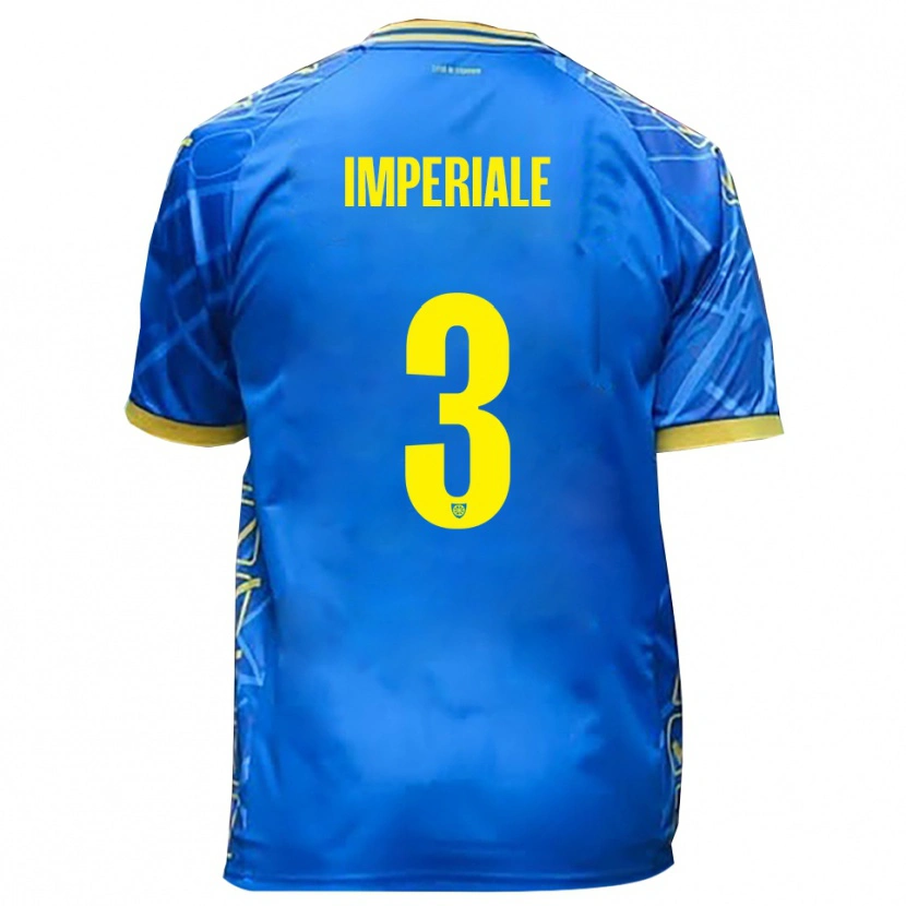 Danxen Dámské Marco Imperiale #3 Nebeská Modrá Žlutá Domů Hráčské Dresy 2025/26 Dres