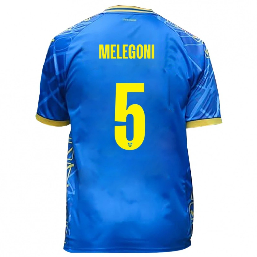Danxen Dámské Filippo Melegoni #5 Nebeská Modrá Žlutá Domů Hráčské Dresy 2025/26 Dres
