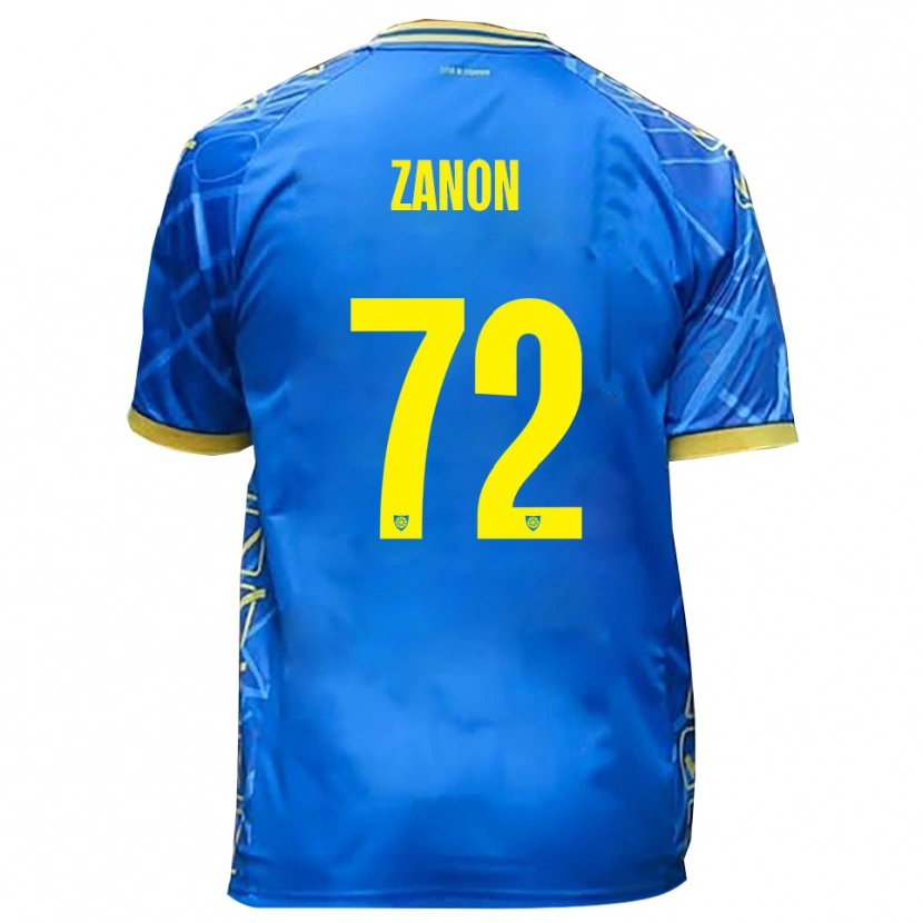 Danxen Dámské Simone Zanon #72 Nebeská Modrá Žlutá Domů Hráčské Dresy 2025/26 Dres