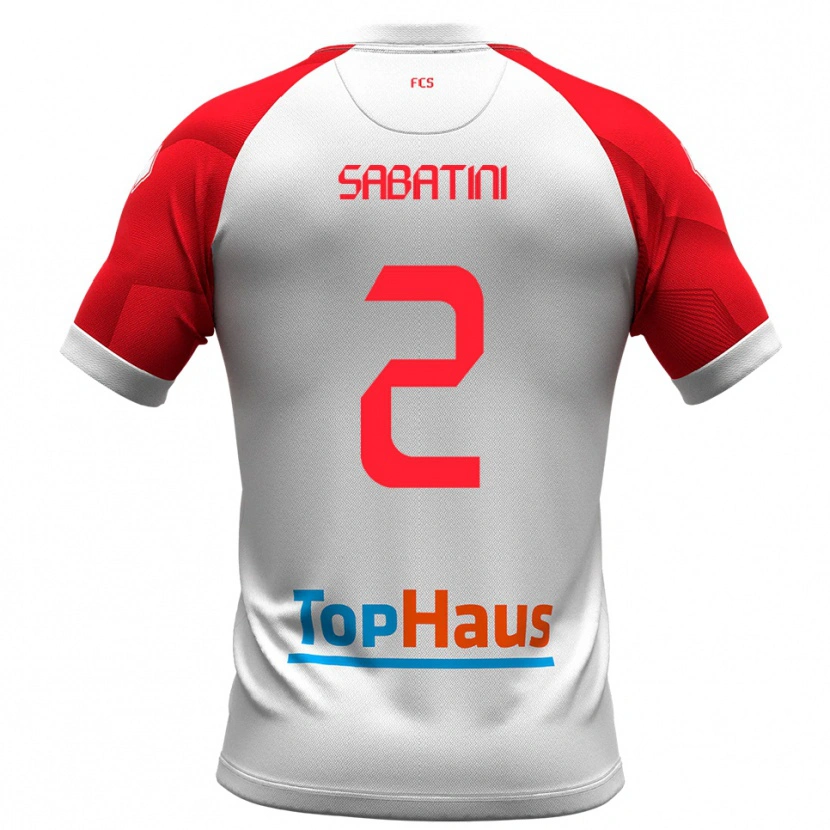 Danxen Dámské Carlo Sabatini #2 Bílá Červená Domů Hráčské Dresy 2025/26 Dres