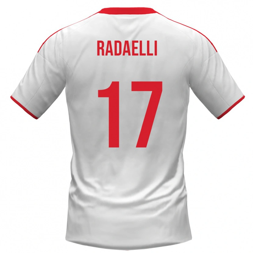 Danxen Dámské Nicolò Radaelli #17 Bíločervená Domů Hráčské Dresy 2025/26 Dres