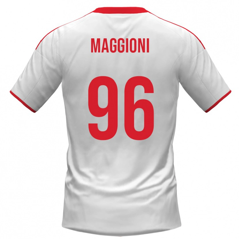 Danxen Dámské Tommaso Maggioni #96 Bíločervená Domů Hráčské Dresy 2025/26 Dres