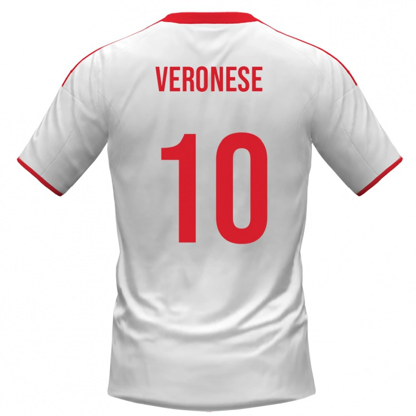 Danxen Dámské Filippo Veronese #10 Bíločervená Domů Hráčské Dresy 2025/26 Dres