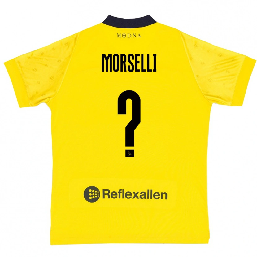 Danxen Dámské Gabriele Morselli #0 Žlutá Tmavě Modrá Domů Hráčské Dresy 2025/26 Dres