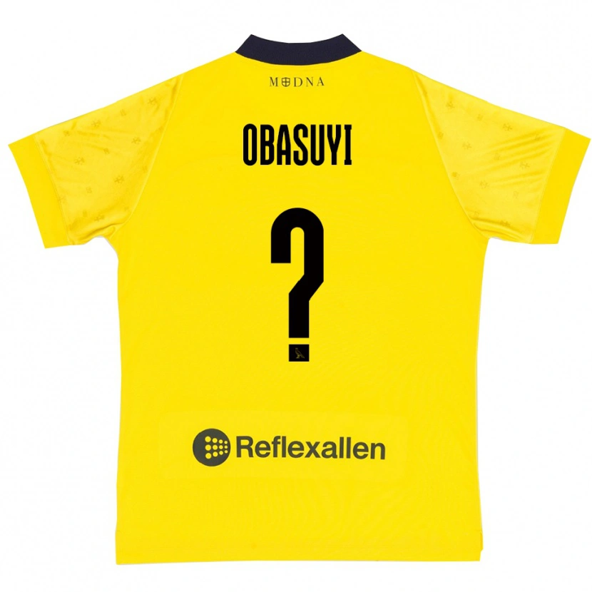 Danxen Dámské Freedom Obasuyi #0 Žlutá Tmavě Modrá Domů Hráčské Dresy 2025/26 Dres