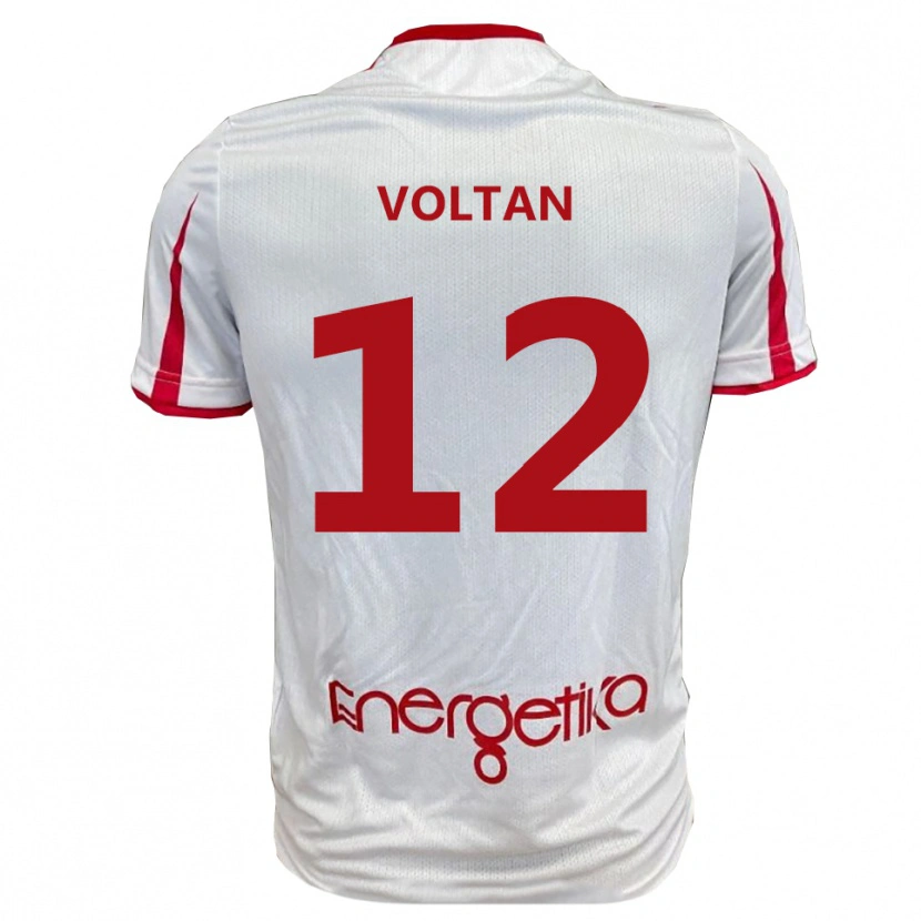 Danxen Dámské Michele Voltan #12 Bíločervená Domů Hráčské Dresy 2025/26 Dres