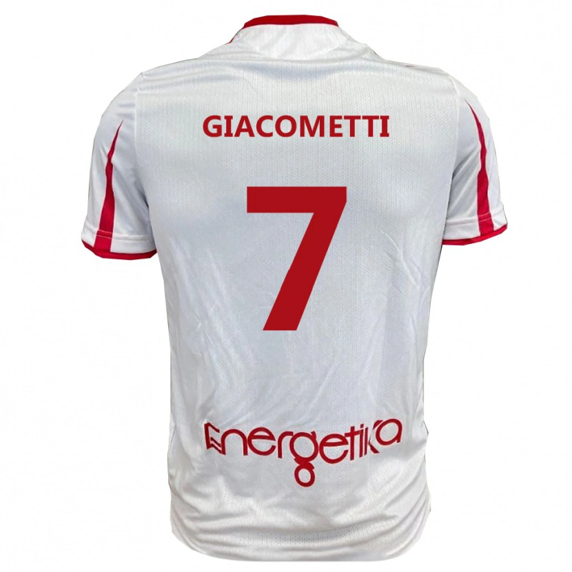Danxen Dámské Alex Giacometti #7 Bíločervená Domů Hráčské Dresy 2025/26 Dres